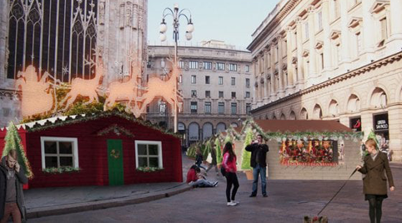 Immagini Natale 400 Pixel.Natale La Casetta Di Babbo Natale Al Mercatino Di Piazza Duomo 400 Bambini Riceveranno Un Dono Milano Post