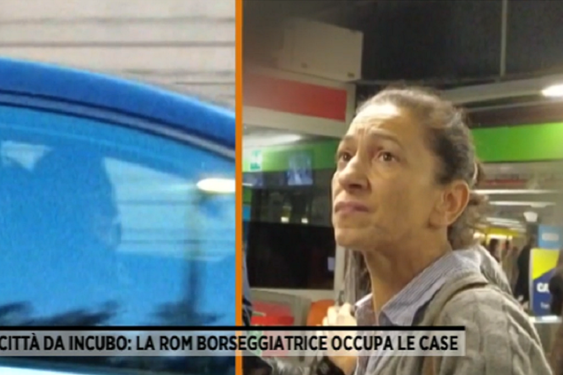 la rom borseggiatrice occupa le case