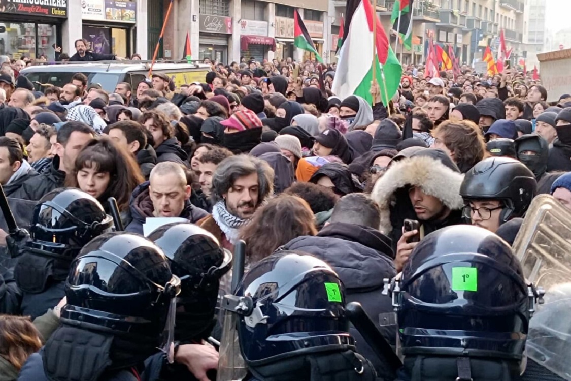 corteo pro palestina