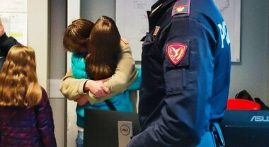 Edoardo Galli riabbraccia la famiglia
