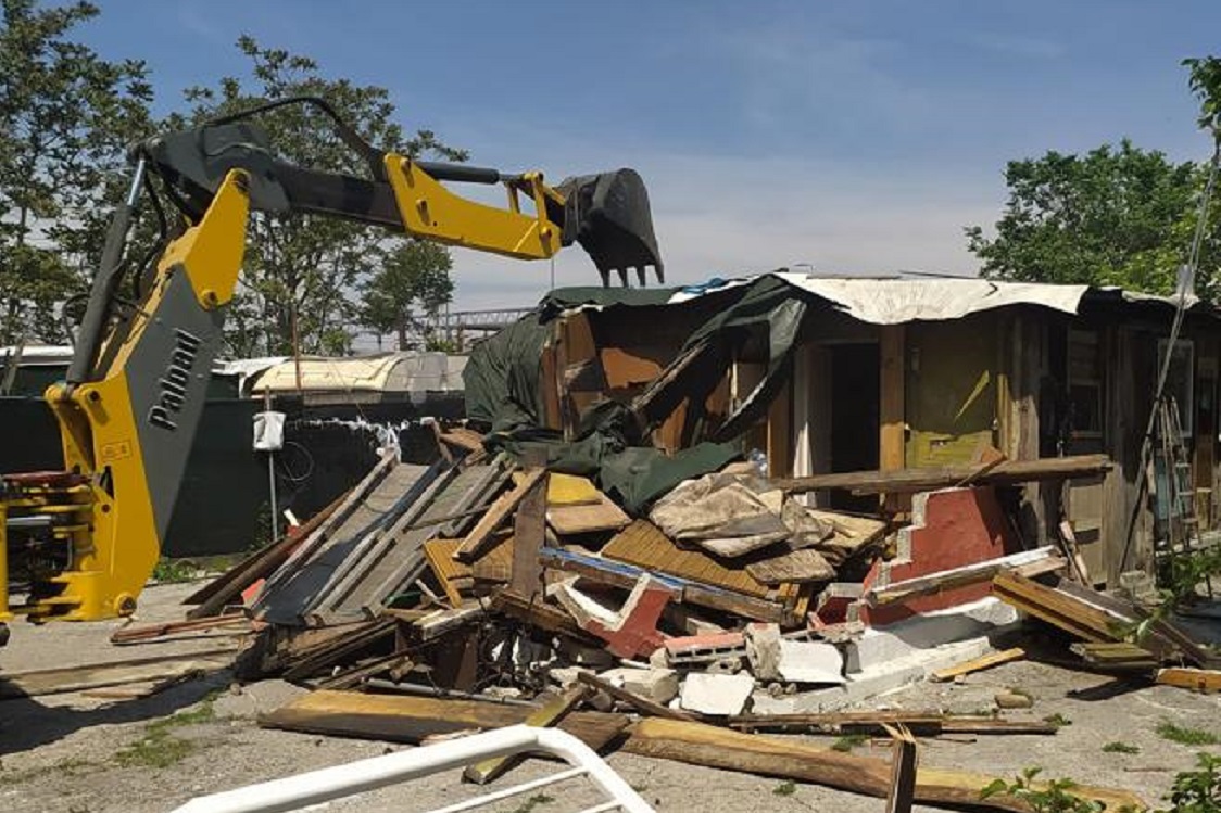 chiuso campo rom Bonfadini